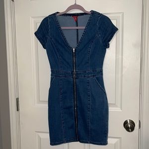 Dark blue denim Guess dress